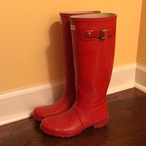 HUNTER-Women's Original Tall Glossy Rain Boots - Picture 5 of 7